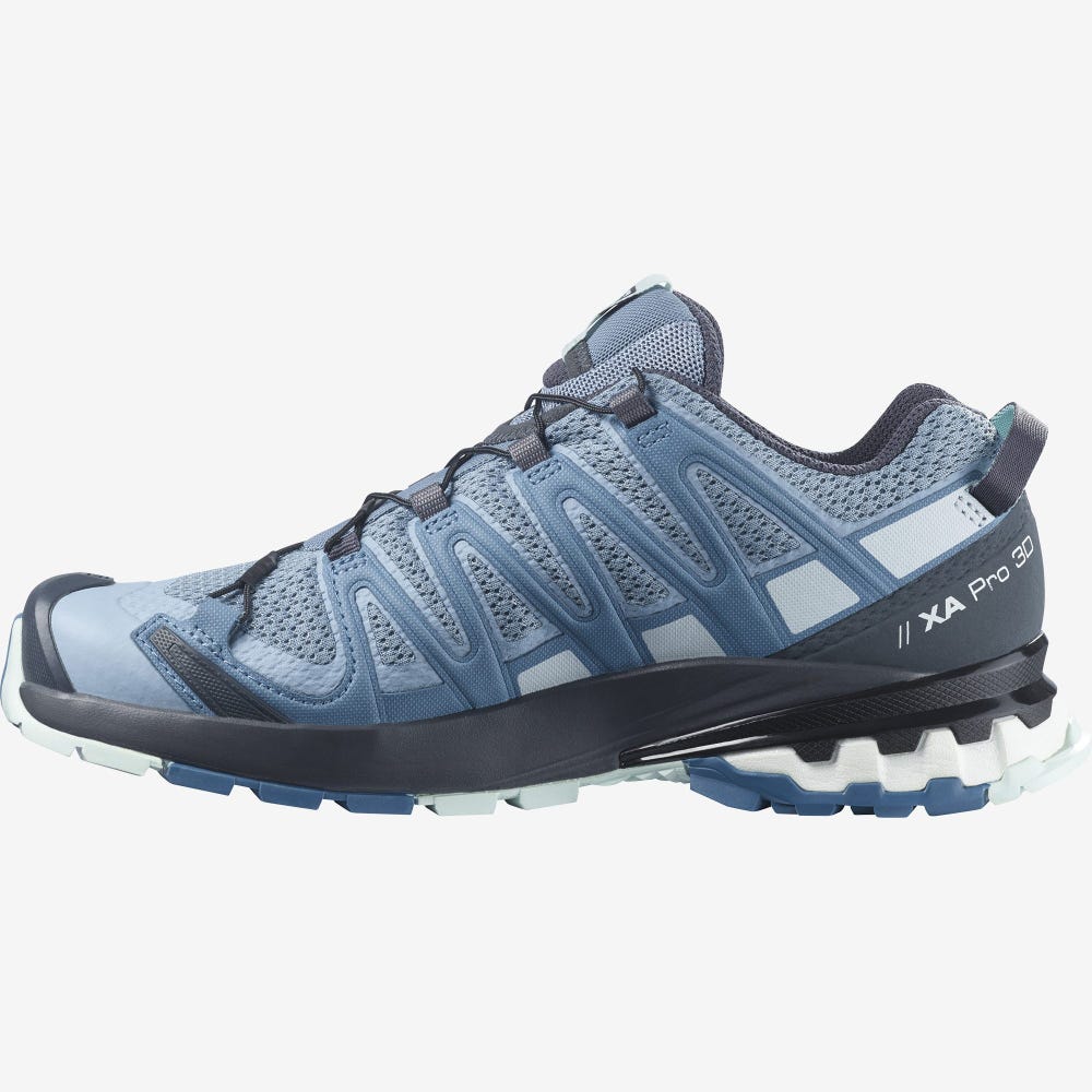 Salomon XA PRO 3D v8 Wanderschuhe Damen Blau | QTB-498670