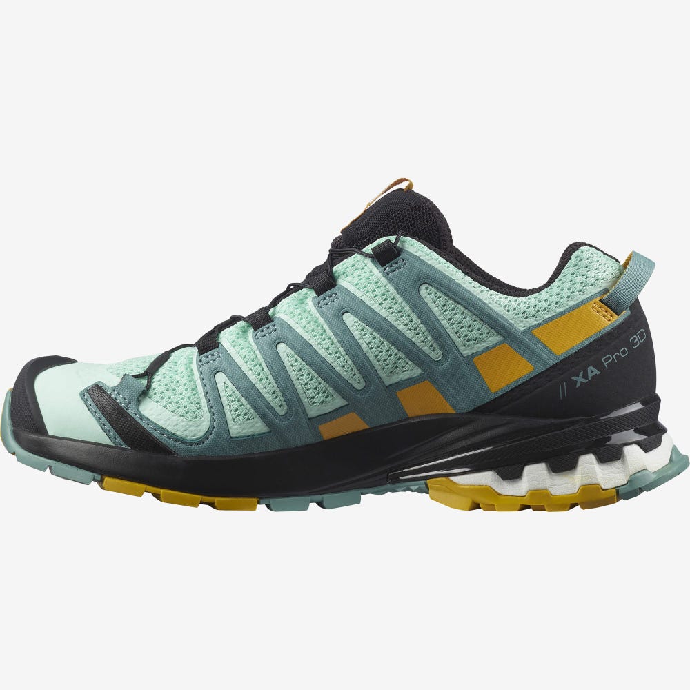 Salomon XA PRO 3D v8 Wanderschuhe Damen Grün | TOU-617934