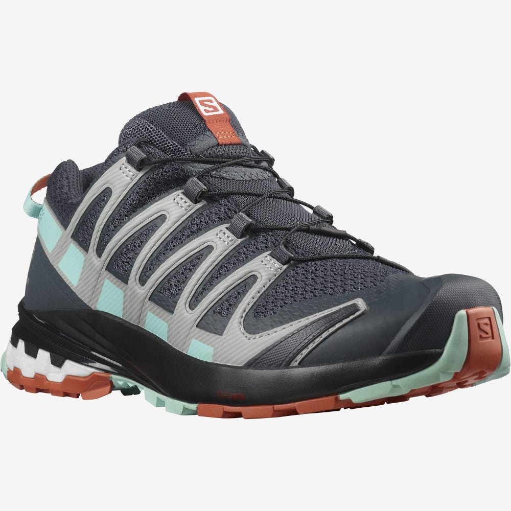 Salomon XA PRO 3D v8 Wanderschuhe Damen Grau/Orange | ZKJ-685709