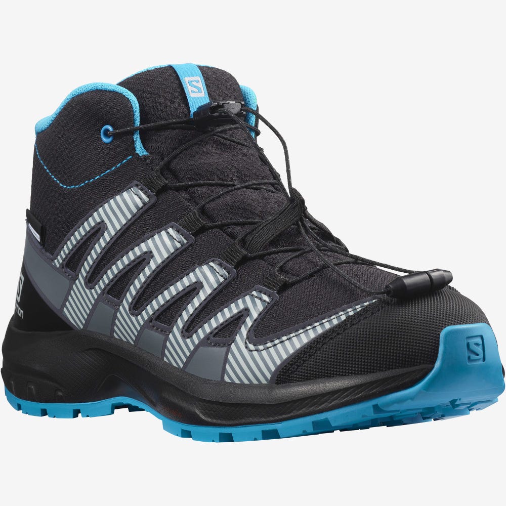 Salomon XA PRO V8 MID CLIMASALOMON™ WATERPROOF Wanderschuhe Kinder Schwarz | JYD-602795