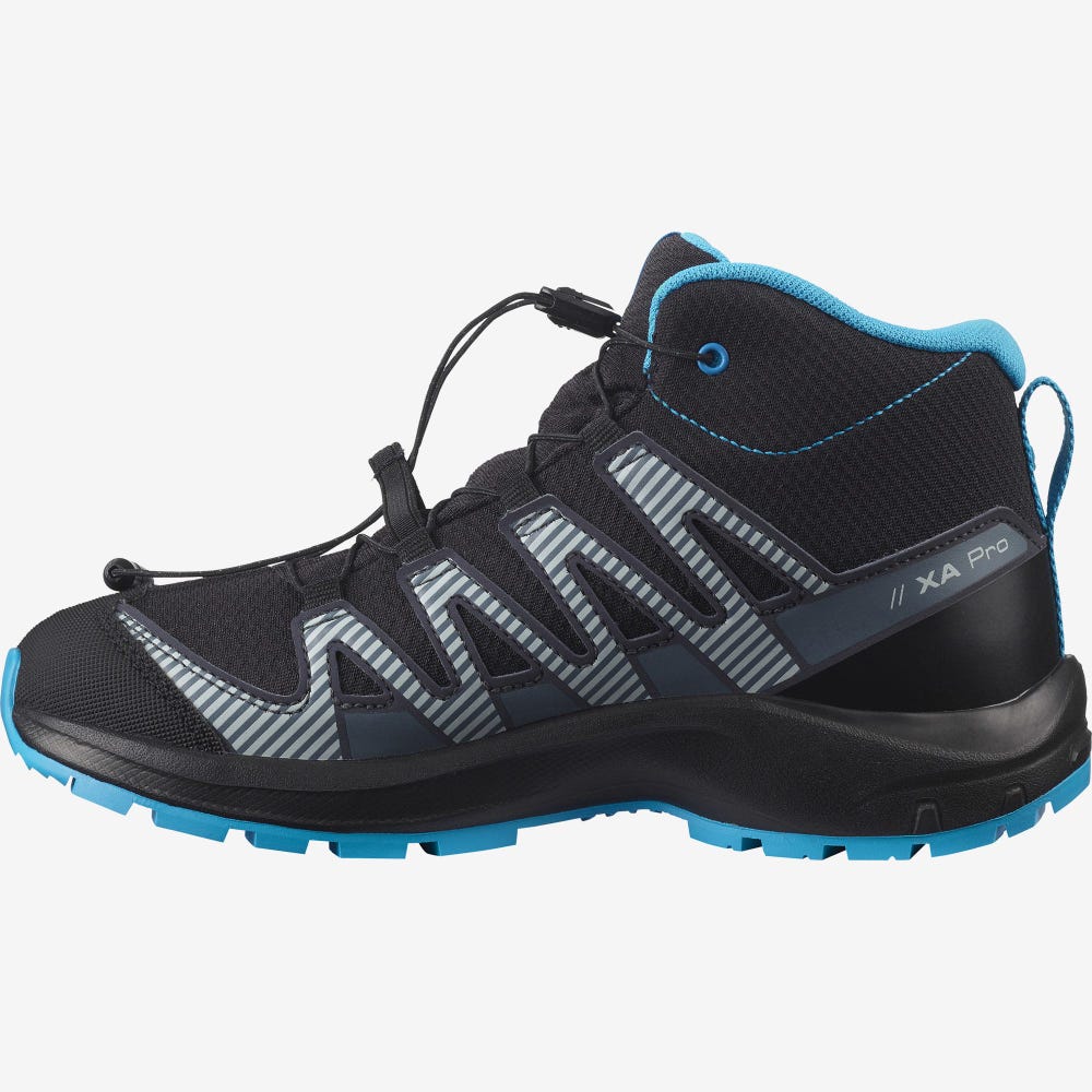 Salomon XA PRO V8 MID CLIMASALOMON™ WATERPROOF Wanderschuhe Kinder Schwarz | JYD-602795