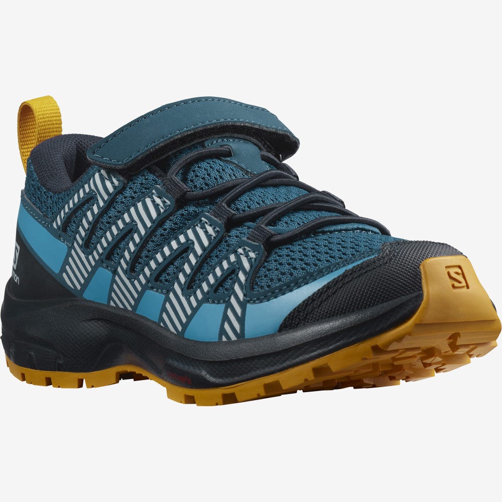 Salomon XA PRO V8 Trailrunning Schuhe Kinder Blau | IED-083579