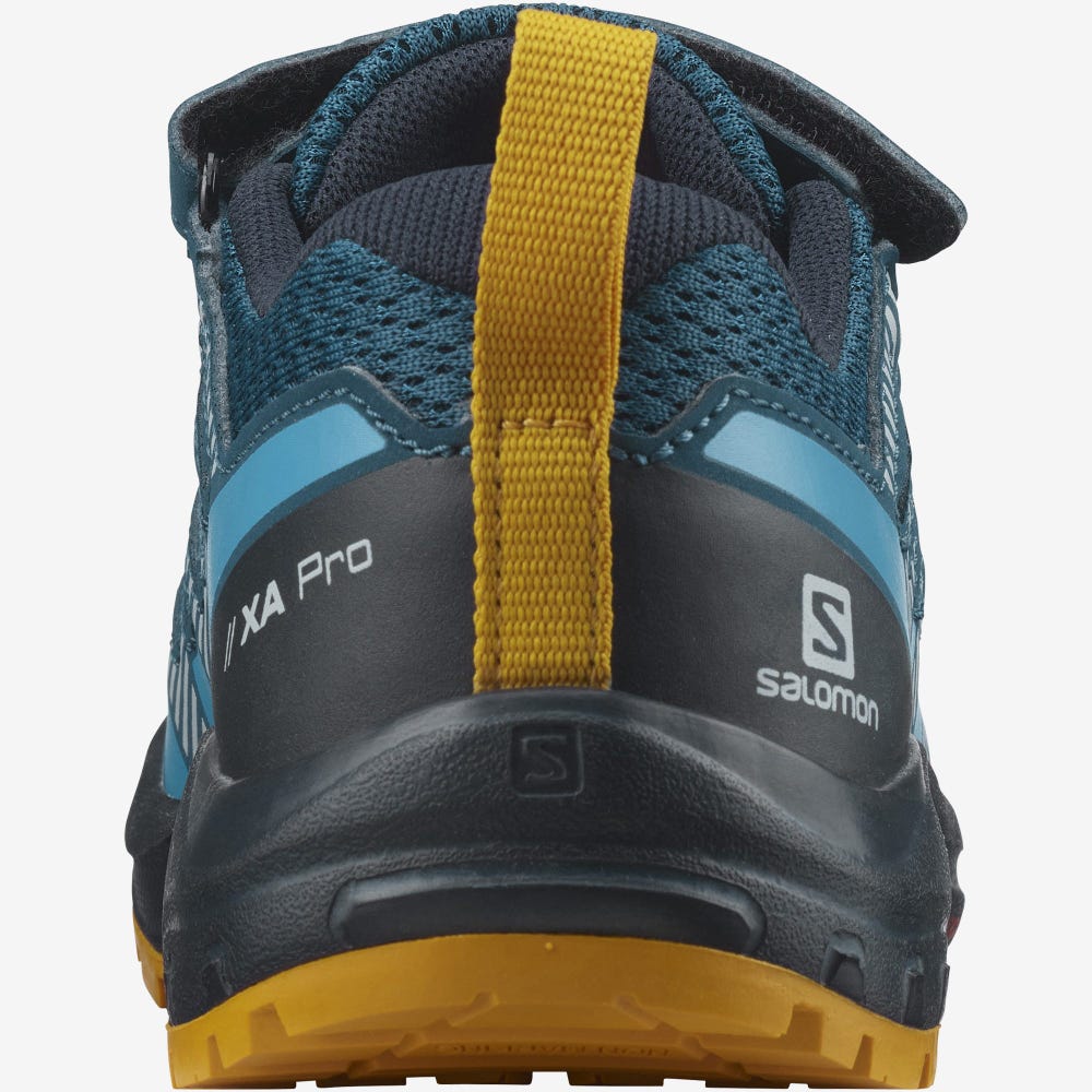 Salomon XA PRO V8 Trailrunning Schuhe Kinder Blau | IED-083579