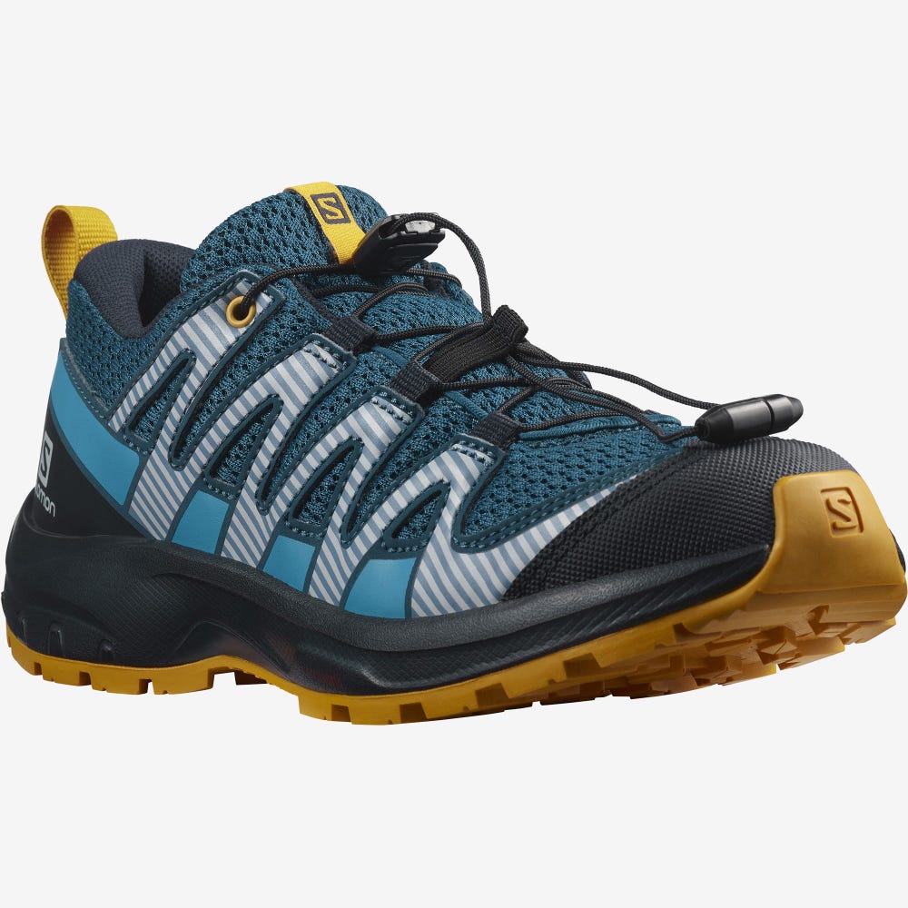 Salomon XA PRO V8 Trailrunning Schuhe Kinder Blau | PDN-538910