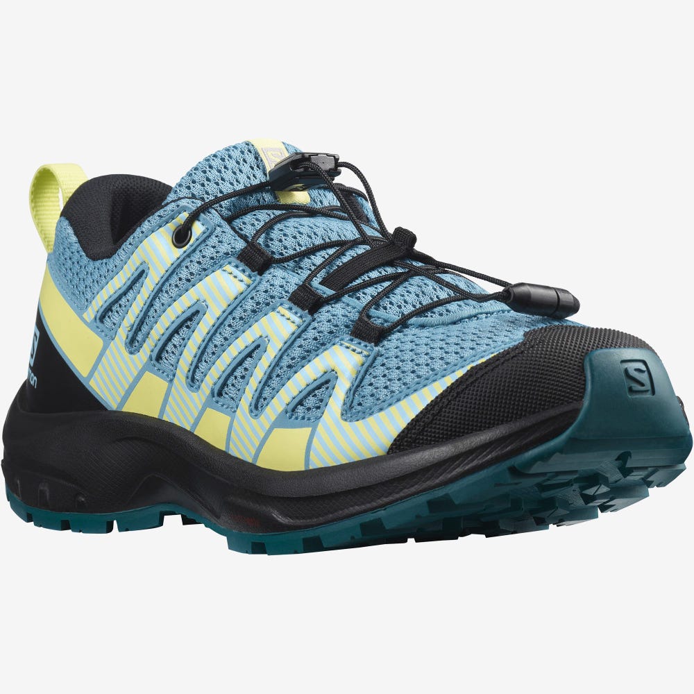 Salomon XA PRO V8 Trailrunning Schuhe Kinder Blau/Schwarz | SNG-534608