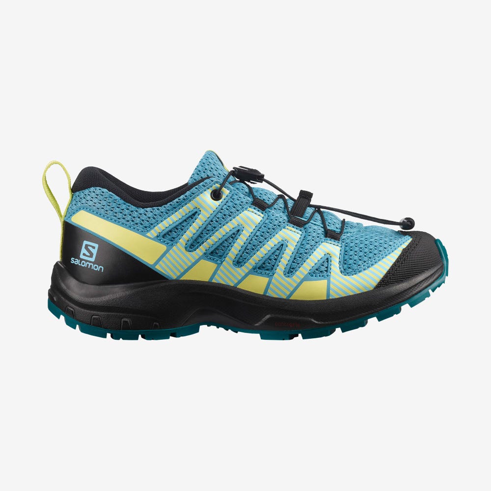 Salomon XA PRO V8 Trailrunning Schuhe Kinder Blau/Schwarz | SNG-534608