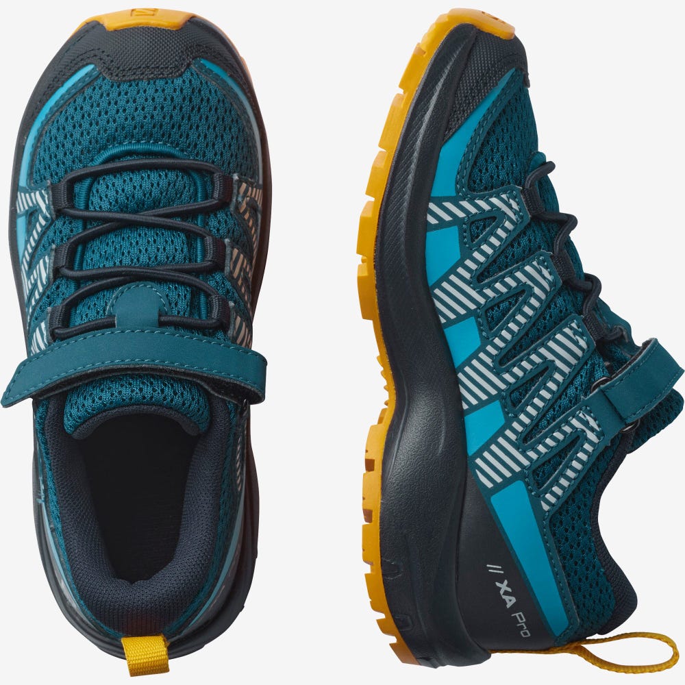 Salomon XA PRO V8 Wanderschuhe Kinder Blau | JEK-032754