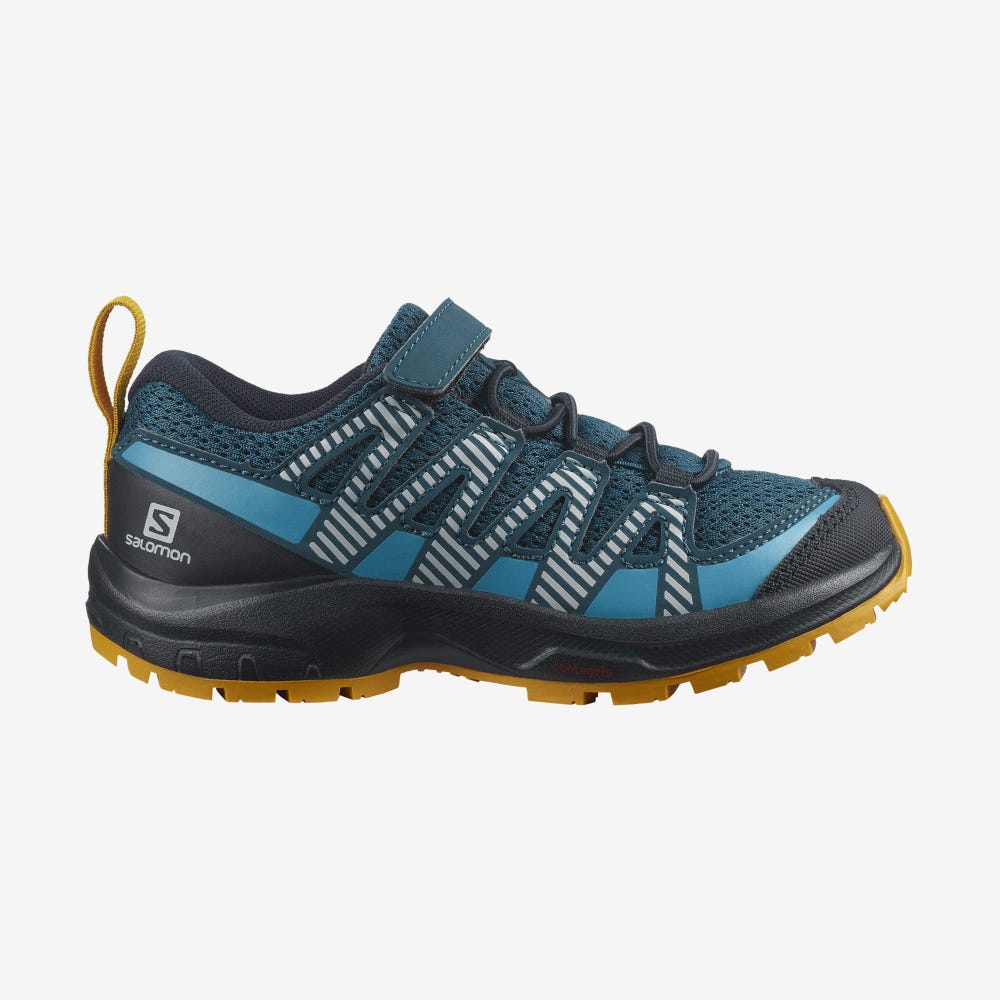 Salomon XA PRO V8 Wanderschuhe Kinder Blau | JEK-032754