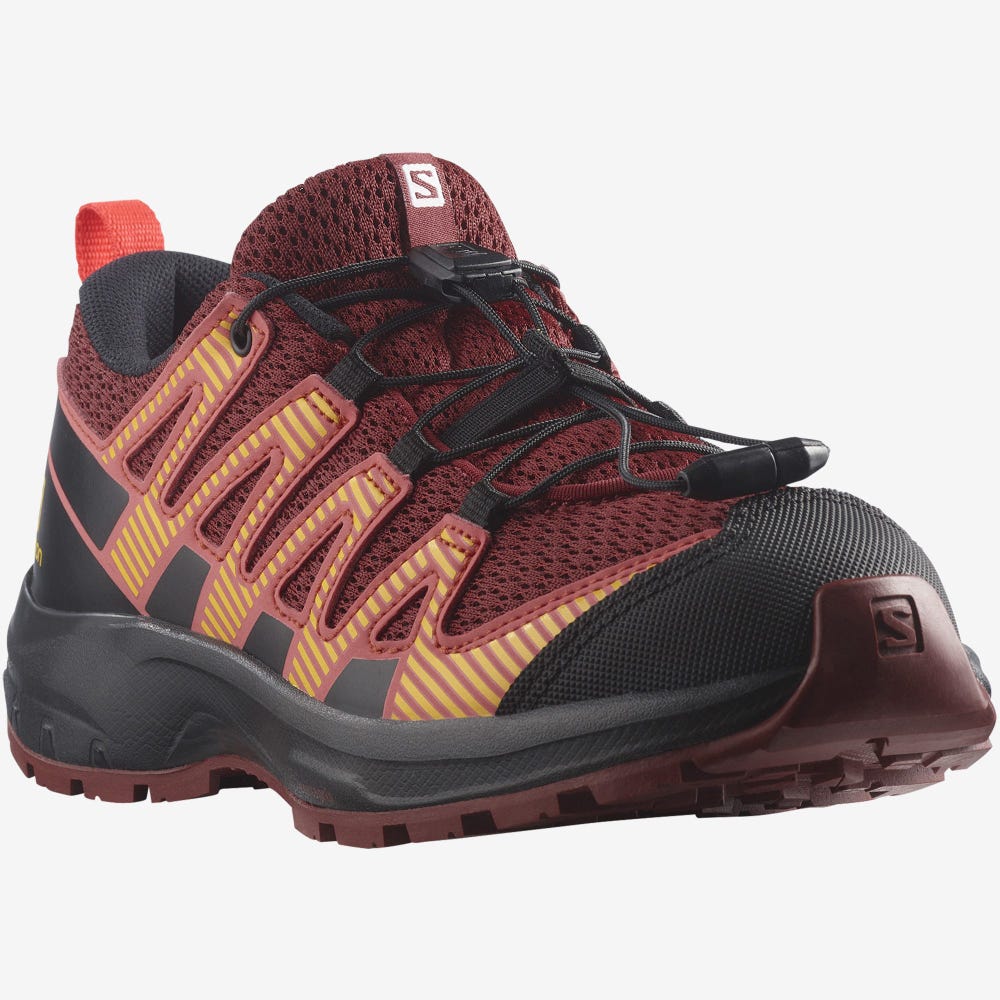 Salomon XA PRO V8 Wanderschuhe Kinder Rot/Schwarz/Rot | FOH-834215