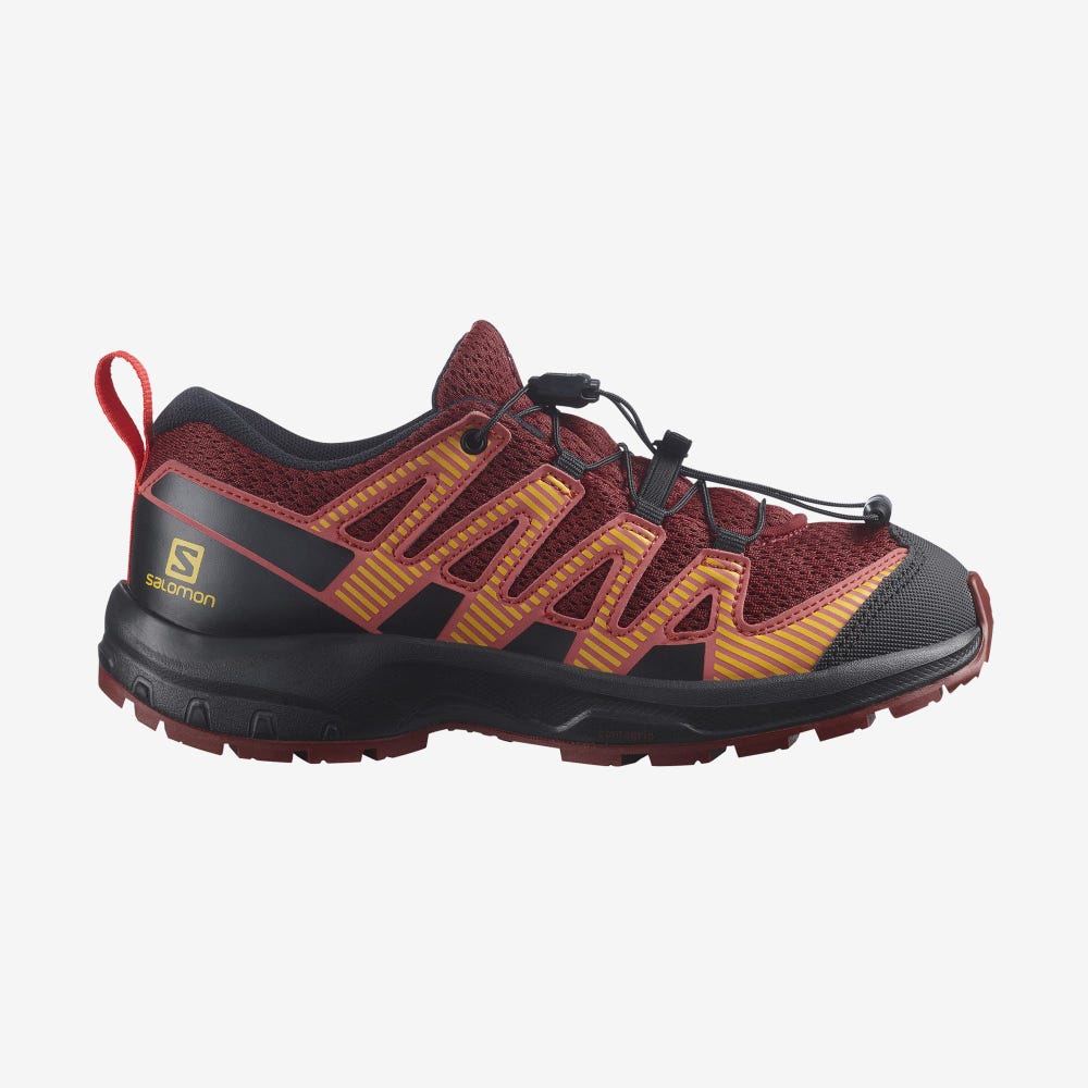 Salomon XA PRO V8 Wanderschuhe Kinder Rot/Schwarz/Rot | FOH-834215