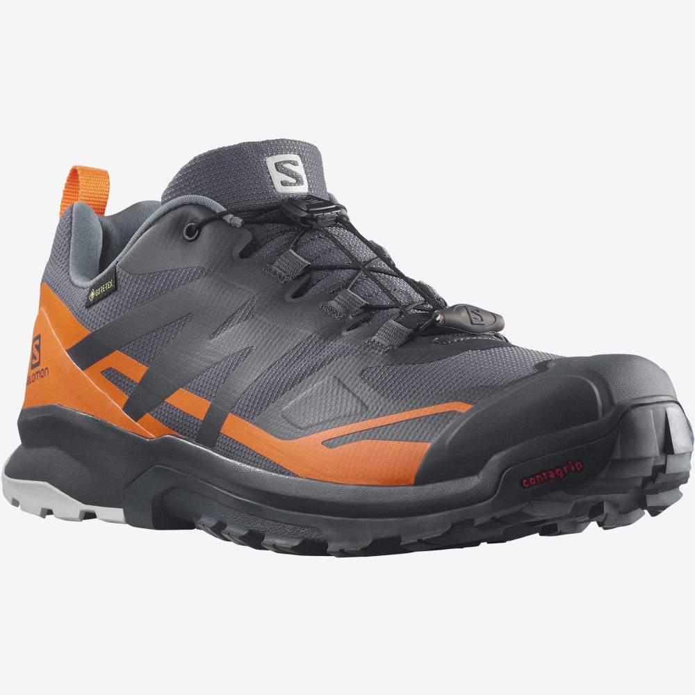 Salomon XA ROGG 2 GORE-TEX Trailrunning Schuhe Herren Grau/Orange | MFR-386457