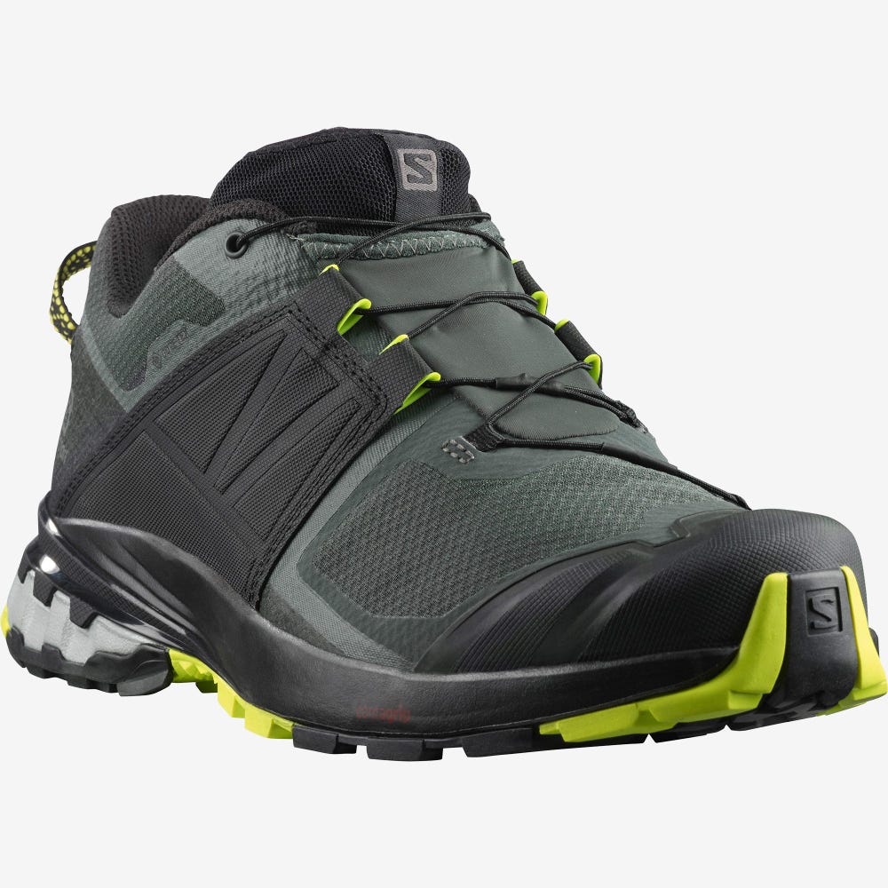 Salomon XA WILD GORE-TEX Wanderschuhe Herren Grün/Schwarz | JTD-891635