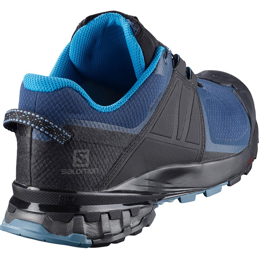 Salomon XA WILD GORE-TEX Wanderschuhe Herren Blau/Schwarz | YRU-514987