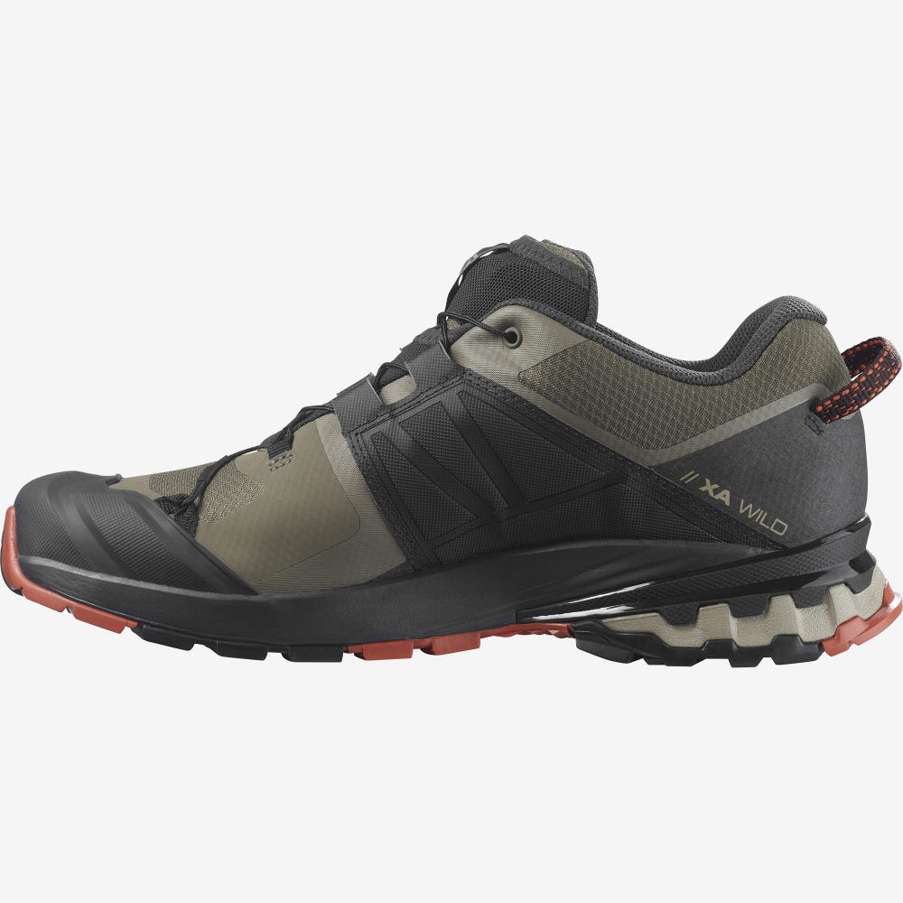 Salomon XA WILD Trailrunning Schuhe Herren Olivgrün/Grau | RCJ-198247