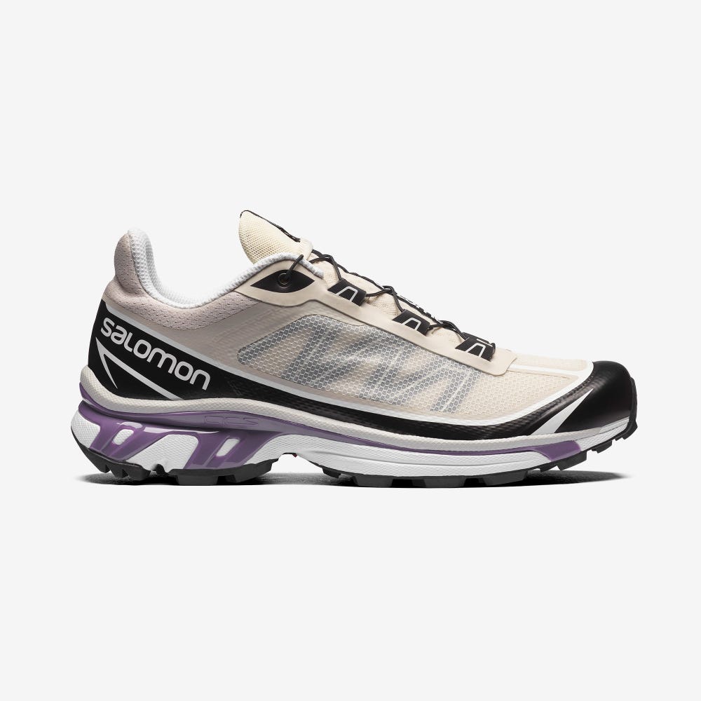 Salomon XT-6 FT Sneaker Damen Beige/Schwarz/Königsblau Lila | NBP-980457