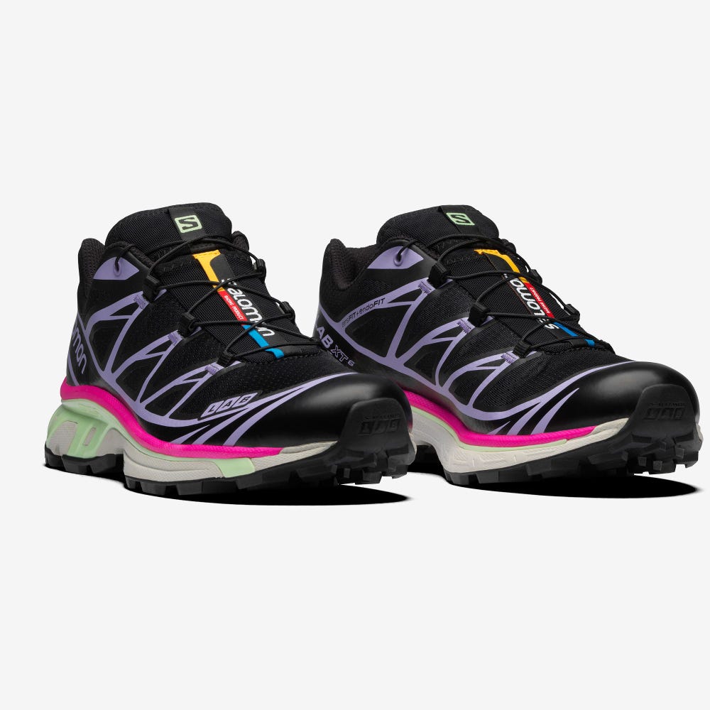 Salomon XT-6 Sneaker Damen Schwarz/Lavendel | HNZ-482639