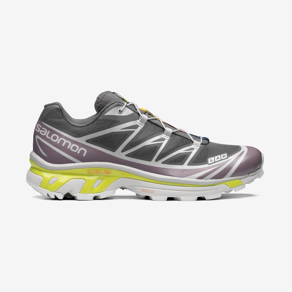 Salomon XT-6 Sneaker Herren Grau/Lila | ESH-308459