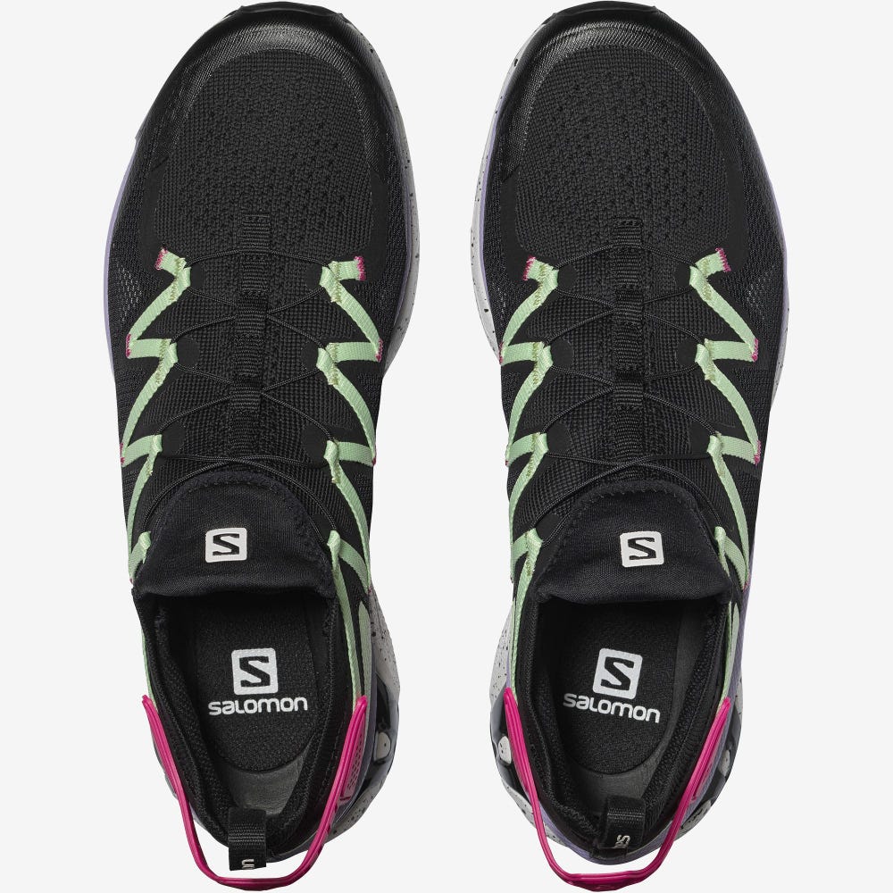 Salomon XT-RUSH Sneaker Damen Schwarz/Grün/Rosa | LYT-378412