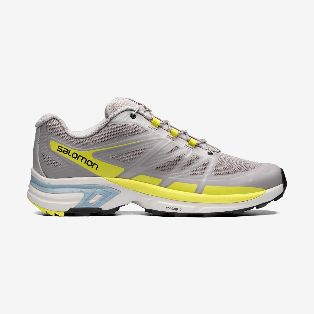 Salomon XT-WINGS 2 Sneaker Damen Grau/Gelb | VFG-830421