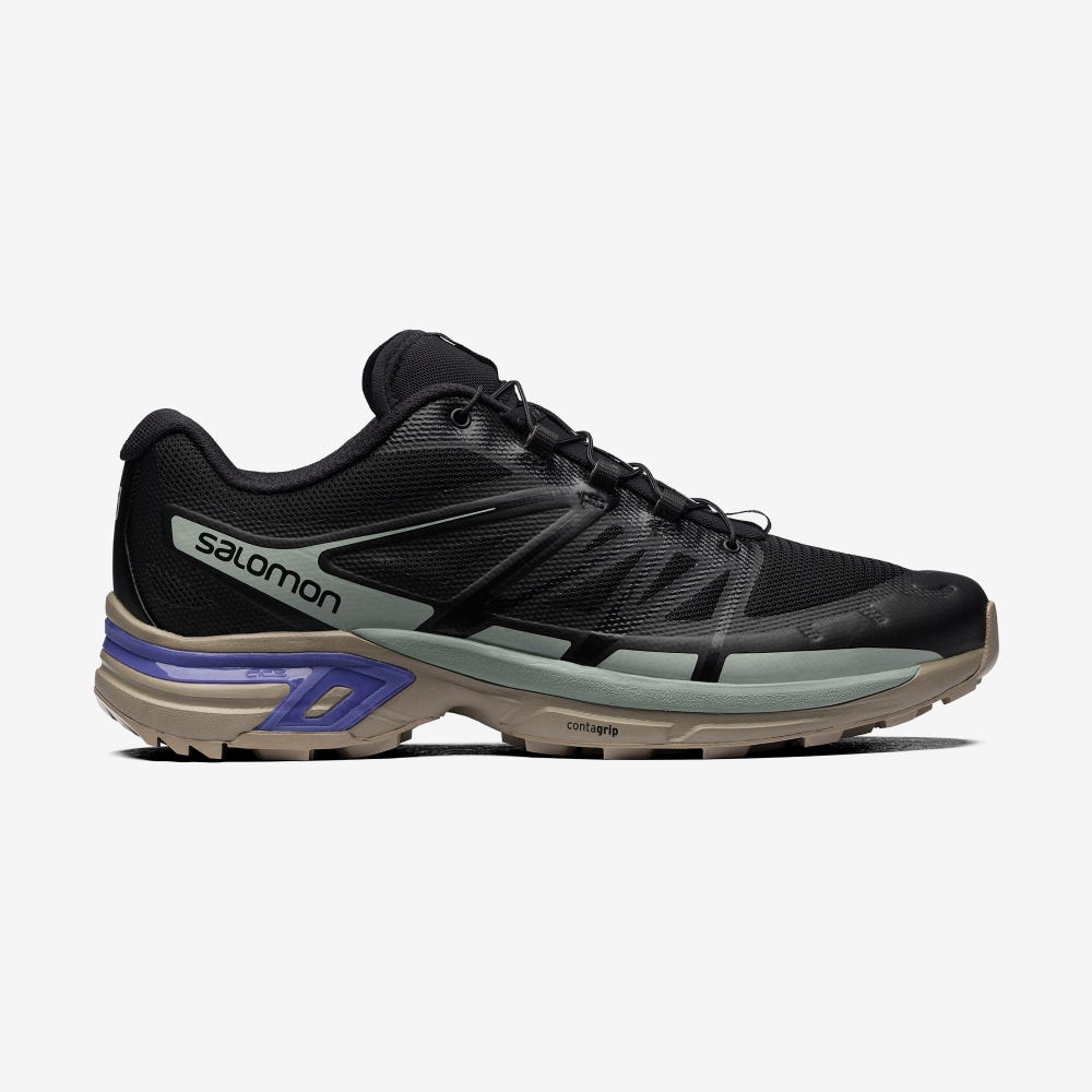 Salomon XT-WINGS 2 Sneaker Damen Schwarz/HellTürkis Grau | QAU-671830