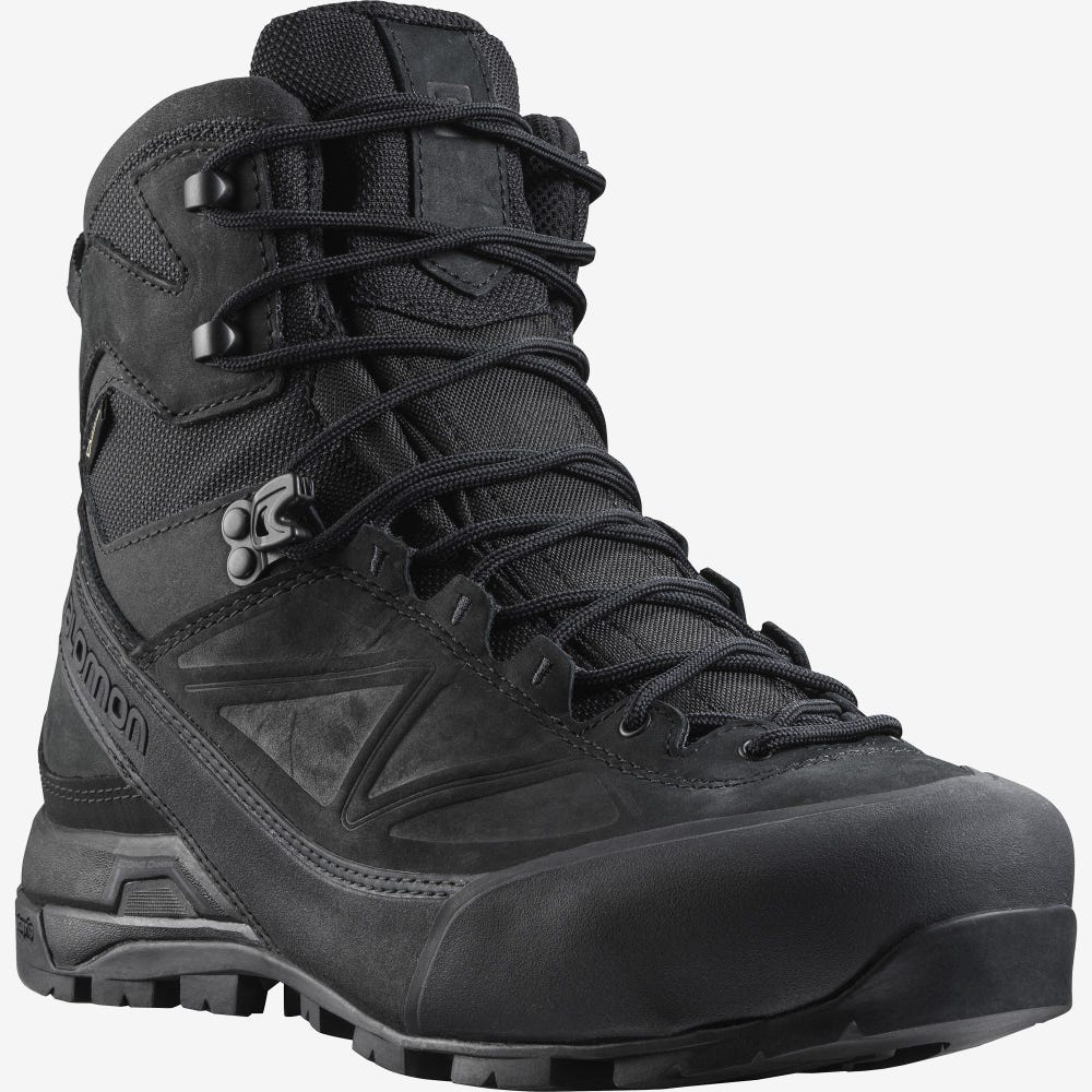 Salomon X ALP GORE-TEX FORCES Taktische Stiefel Herren Schwarz | MYN-860294