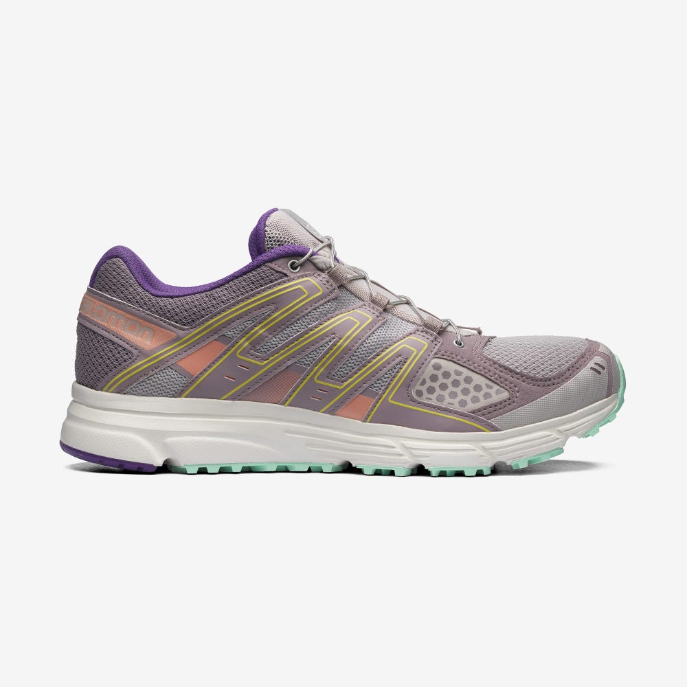 Salomon X-MISSION 3 Sneaker Damen Grau/Rosa | DKL-273485