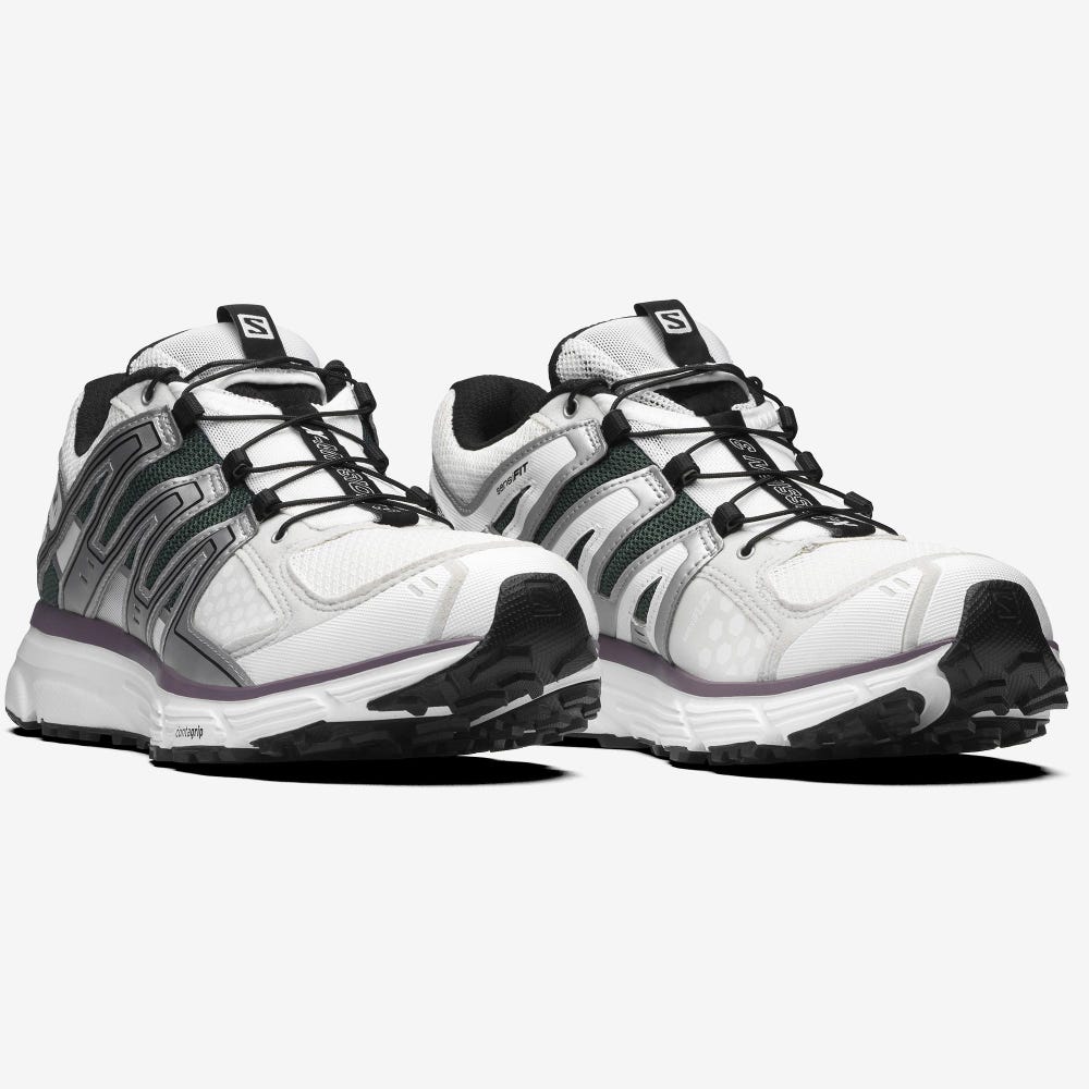 Salomon X-MISSION 3 Sneaker Damen Weiß/Silber/Schwarz | DUG-284109