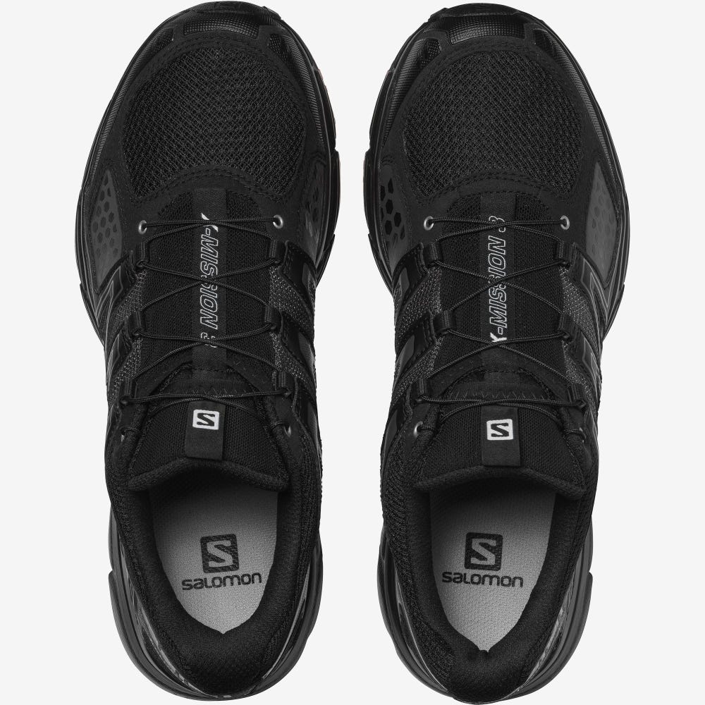 Salomon X-MISSION 3 Sneaker Herren Schwarz/Silber Metal/Rot | IFO-501638