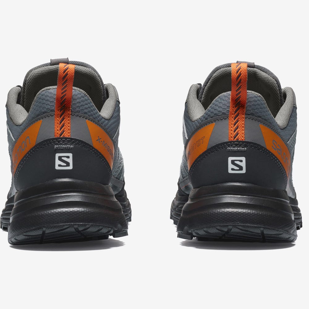 Salomon X-MISSION MYST Sneaker Herren Grau/Orange | SUZ-149036