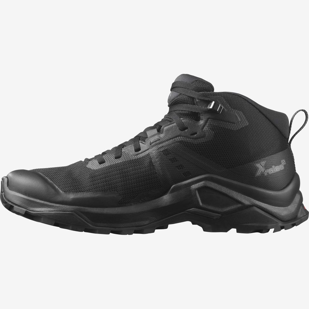 Salomon X RAISE 2 MID GORE-TEX Wanderschuhe Herren Schwarz | CEG-813472