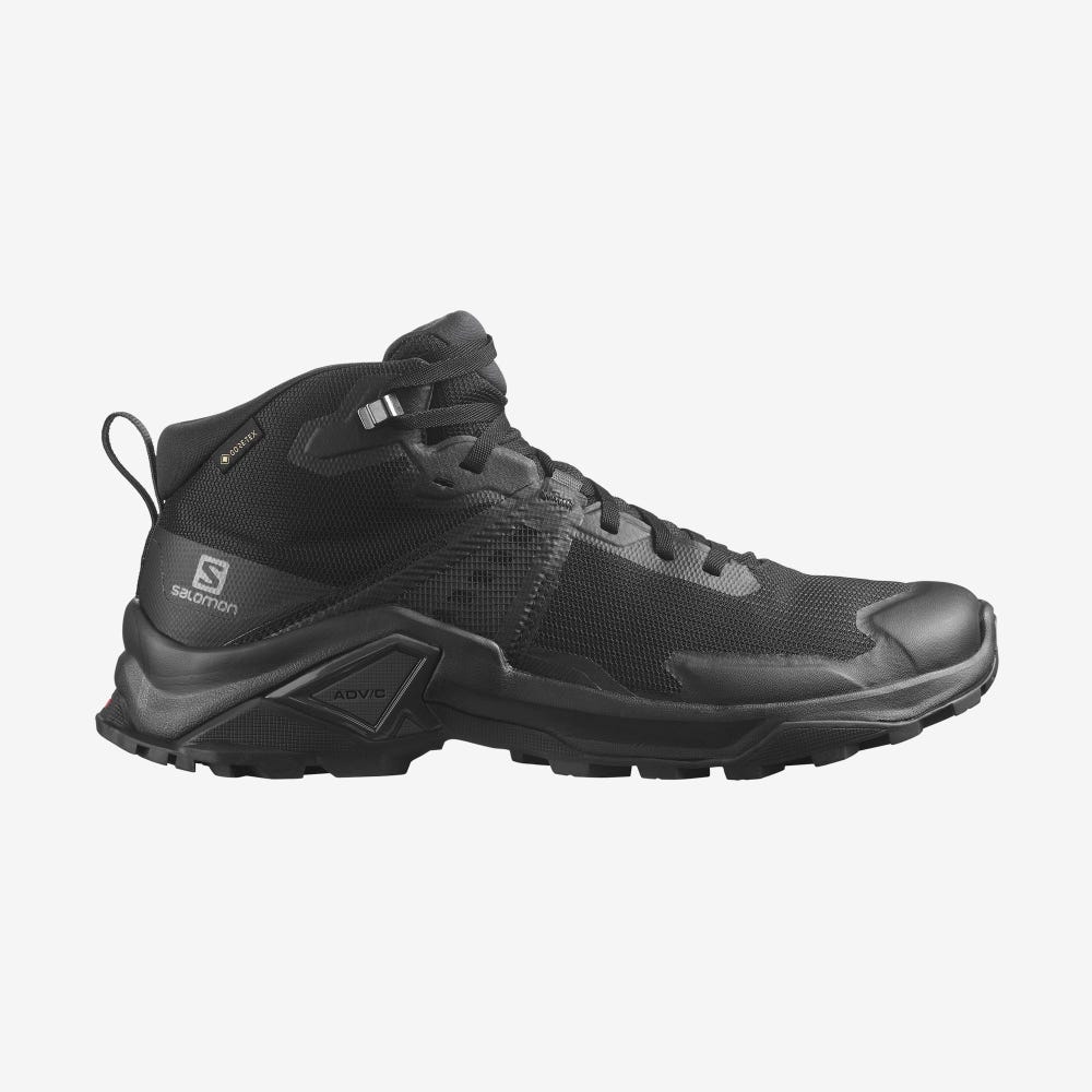 Salomon X RAISE 2 MID GORE-TEX Wanderschuhe Herren Schwarz | CEG-813472