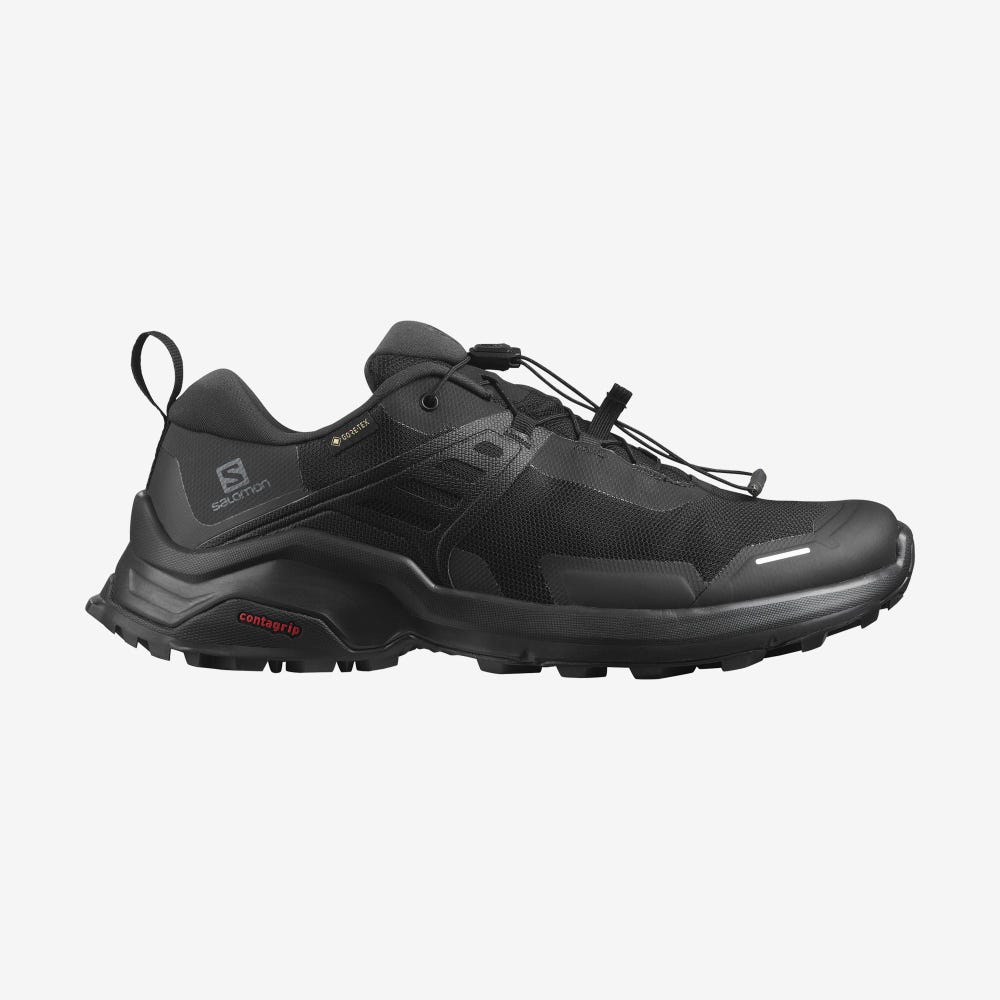 Salomon X RAISE GORE-TEX Wanderschuhe Herren Schwarz | VTW-190863