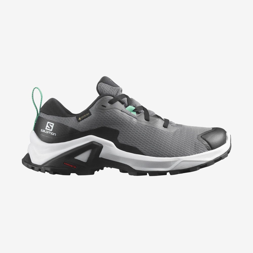 Salomon X REVEAL 2 GORE-TEX Wanderschuhe Damen Grau/Schwarz/Mintfarben | SRV-754236