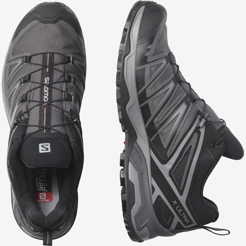 Salomon X ULTRA 3 GORE-TEX Wanderschuhe Herren Schwarz | NXM-159248