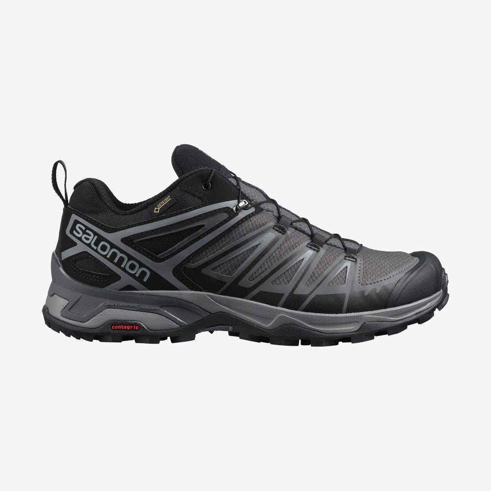 Salomon X ULTRA 3 GORE-TEX Wanderschuhe Herren Schwarz | NXM-159248