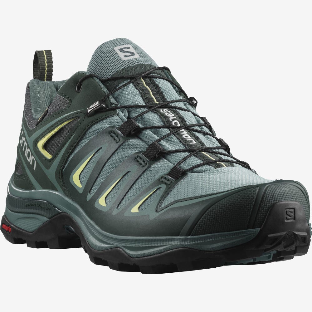 Salomon X ULTRA 3 GORE-TEX Wanderschuhe Damen HellGrün | TAI-239785