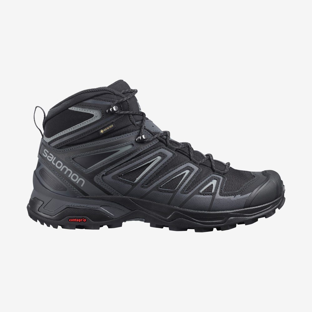 Salomon X ULTRA 3 MID GORE-TEX Wanderschuhe Herren Schwarz | NHB-859310