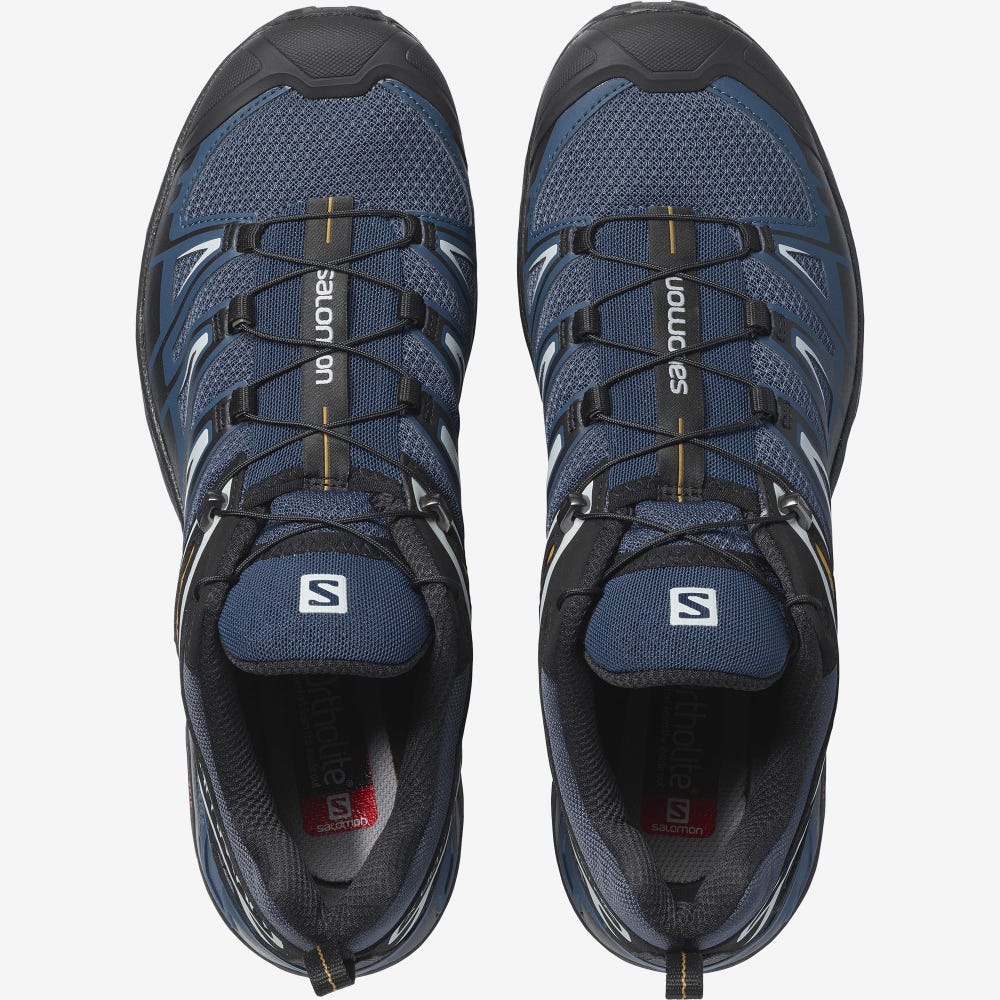 Salomon X ULTRA 3 Wanderschuhe Herren Navy/Schwarz | VCI-470361