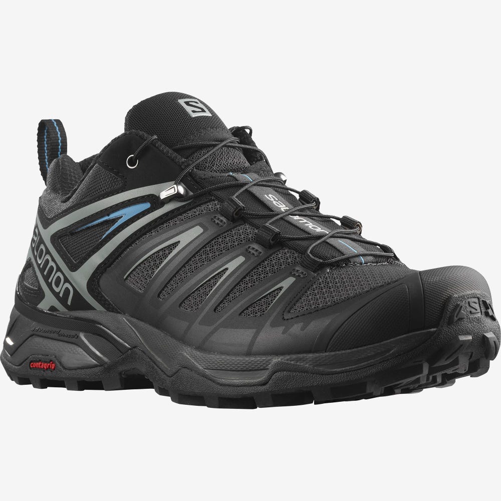 Salomon X ULTRA 3 Wanderschuhe Herren Schwarz/DunkelBlau | GSJ-367948