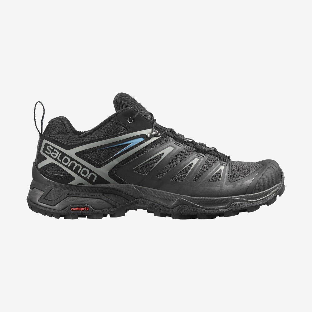 Salomon X ULTRA 3 Wanderschuhe Herren Schwarz/DunkelBlau | GSJ-367948