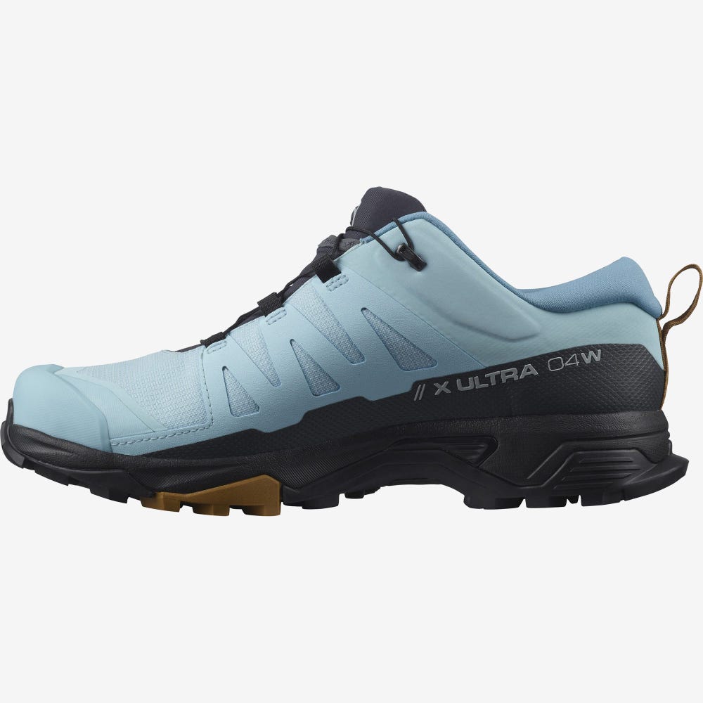 Salomon X ULTRA 4 GORE-TEX Wanderschuhe Damen Blau/Schwarz | ERM-514739