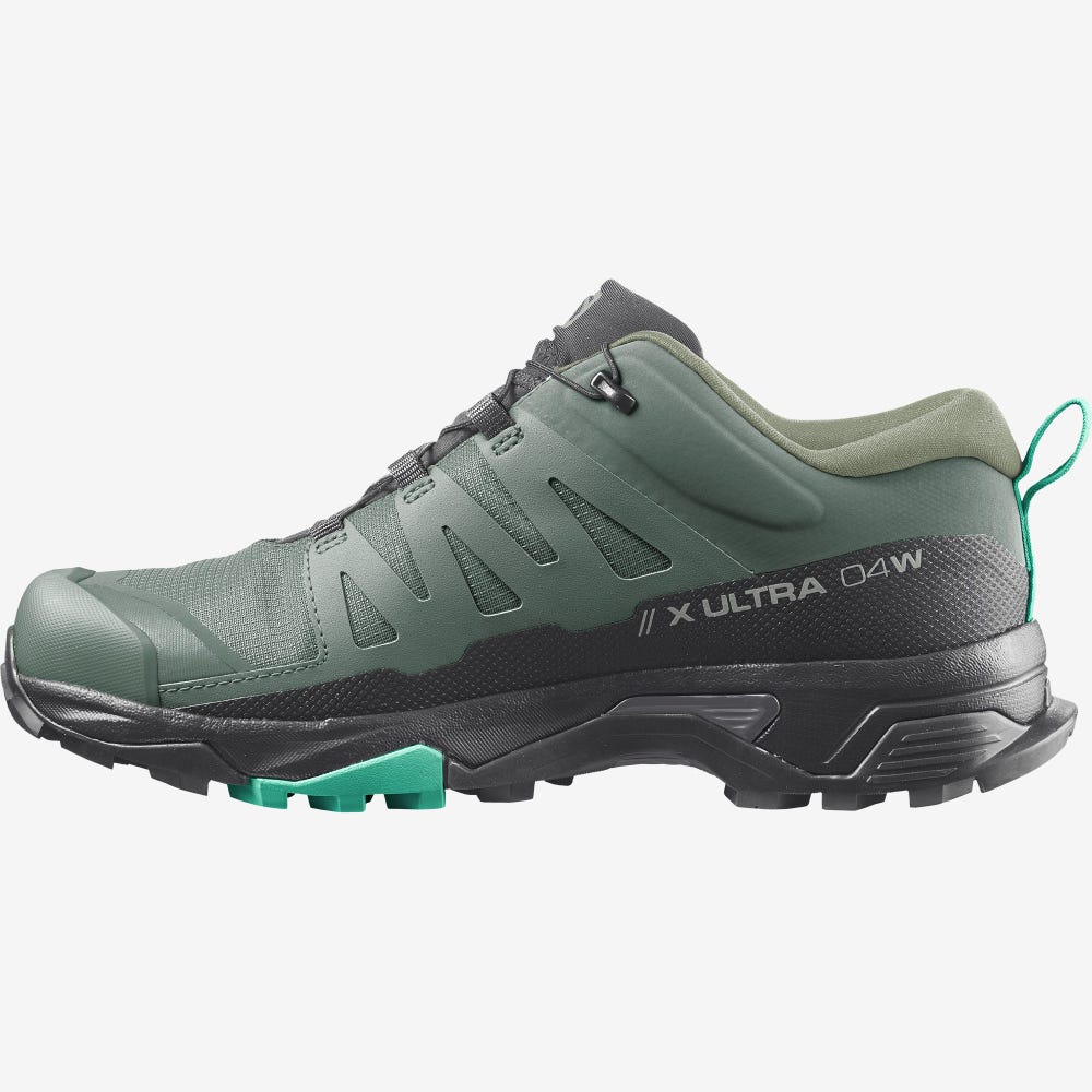 Salomon X ULTRA 4 GORE-TEX Wanderschuhe Damen Grün/Schwarz/Mintfarben | SYI-938261