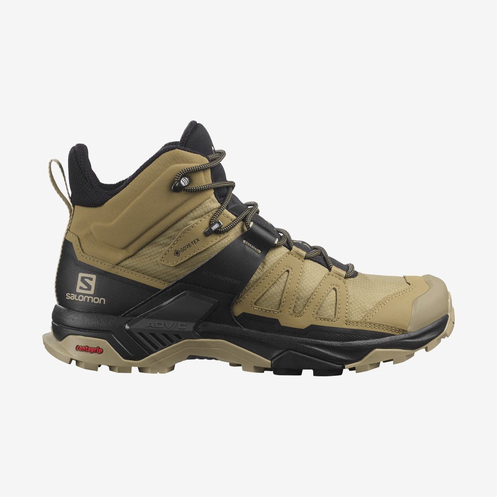 Salomon X ULTRA 4 MID GORE-TEX Wanderschuhe Herren Braun/Schwarz | DCI-439178