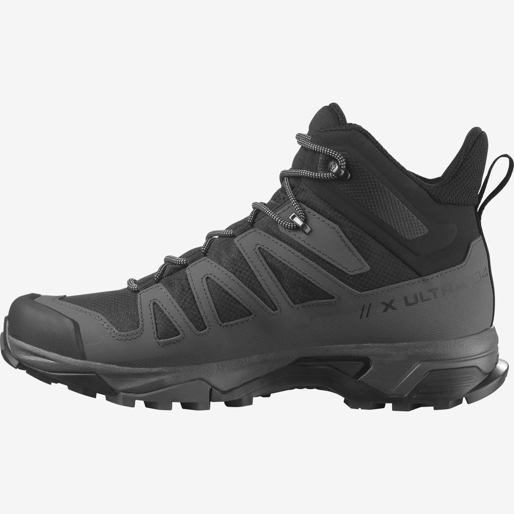 Salomon X ULTRA 4 MID GORE-TEX Wanderschuhe Herren Schwarz/Blau | YLU-195302