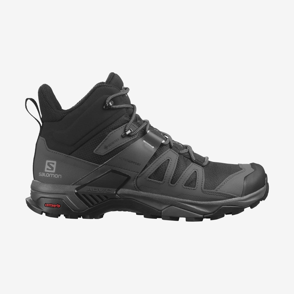 Salomon X ULTRA 4 MID GORE-TEX Wanderschuhe Herren Schwarz/Blau | YLU-195302