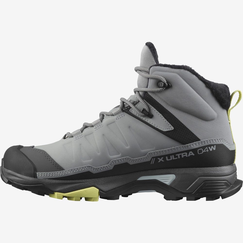 Salomon X ULTRA 4 MID WINTER THINSULATE™ CLIMASALOMON™ WATERPROOF Winterschuhe Damen Schwarz | GAJ-950312