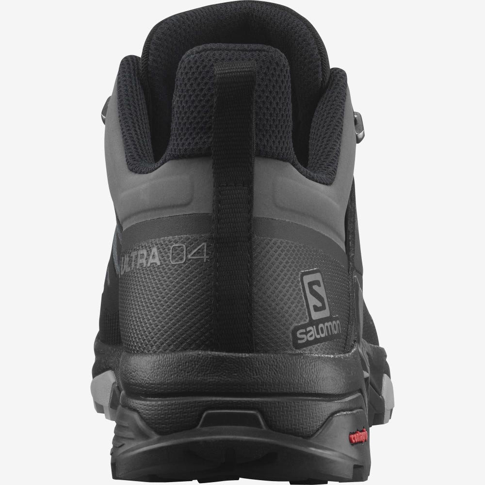 Salomon X ULTRA 4 WIDE GORE-TEX Wanderschuhe Herren Grau/Schwarz | HPO-402381