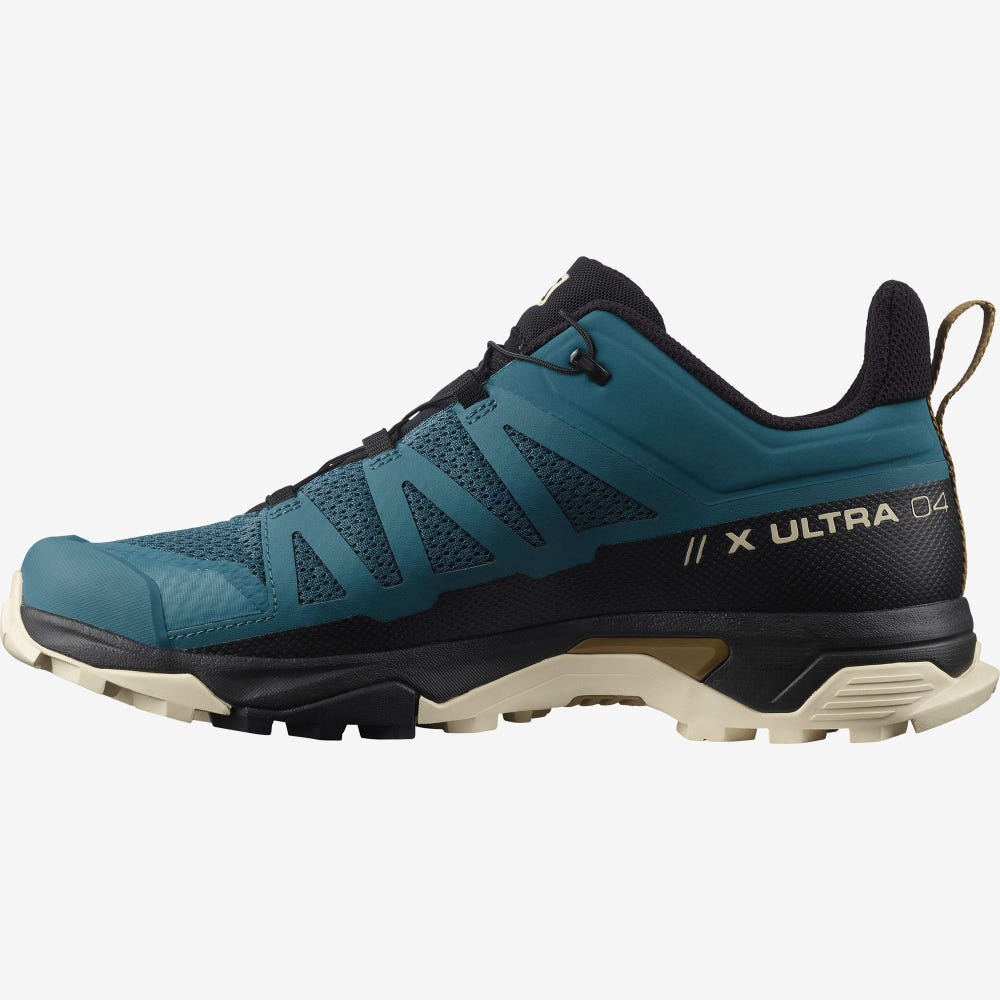 Salomon X ULTRA 4 Wanderschuhe Herren Blau/Braun | ZHD-815790