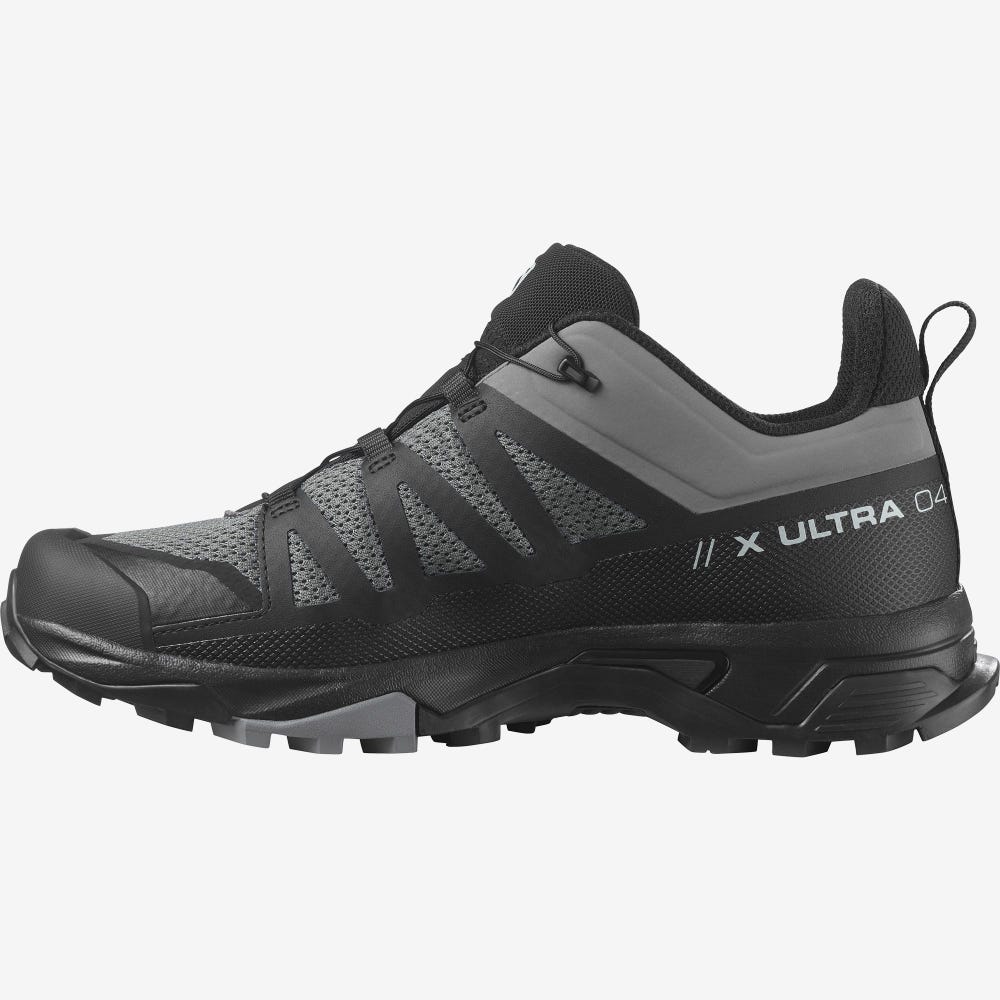 Salomon X ULTRA 4 Wanderschuhe Herren Grau/Schwarz | AZJ-672980