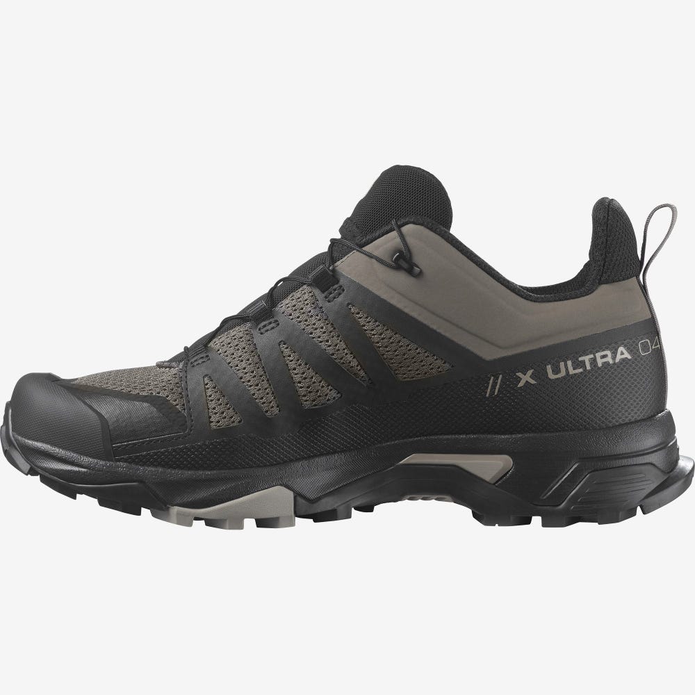 Salomon X ULTRA 4 Wanderschuhe Herren Schwarz/Khaki | YSO-012459